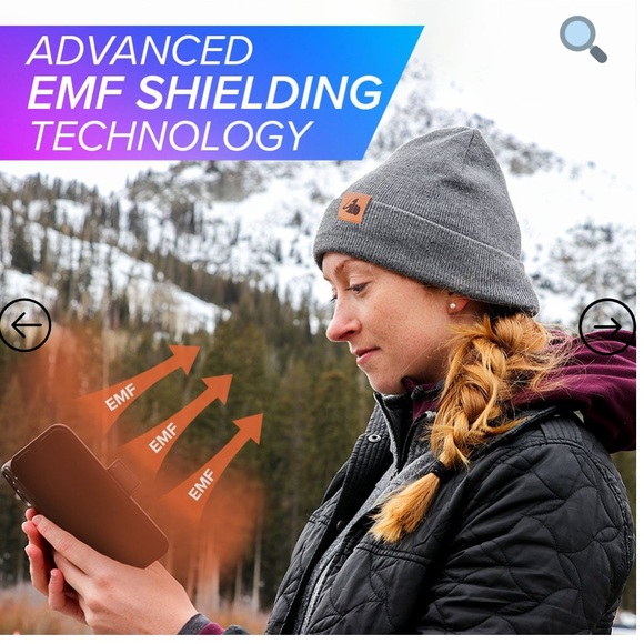 NEW Defender Shield Gray Beanie Lined for EMF protection - Picture 5 of 6